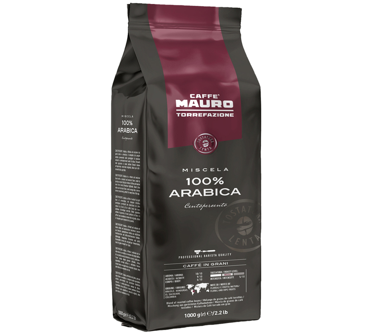 1 кг - Зрно кафе - Centopercento 100% арабика - CAFFÈ MAURO