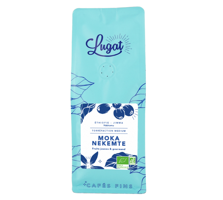 250 g – Kaffebönor – Etiopien Moka Nekemte, ekologiskt – LUGAT