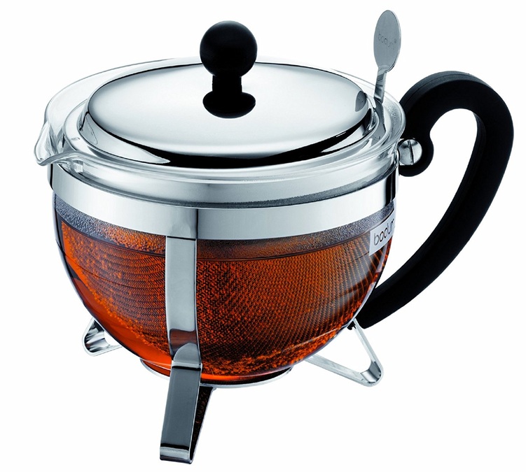 Bule de vidro e aço inoxidável, 1 litro – BODUM Chambord