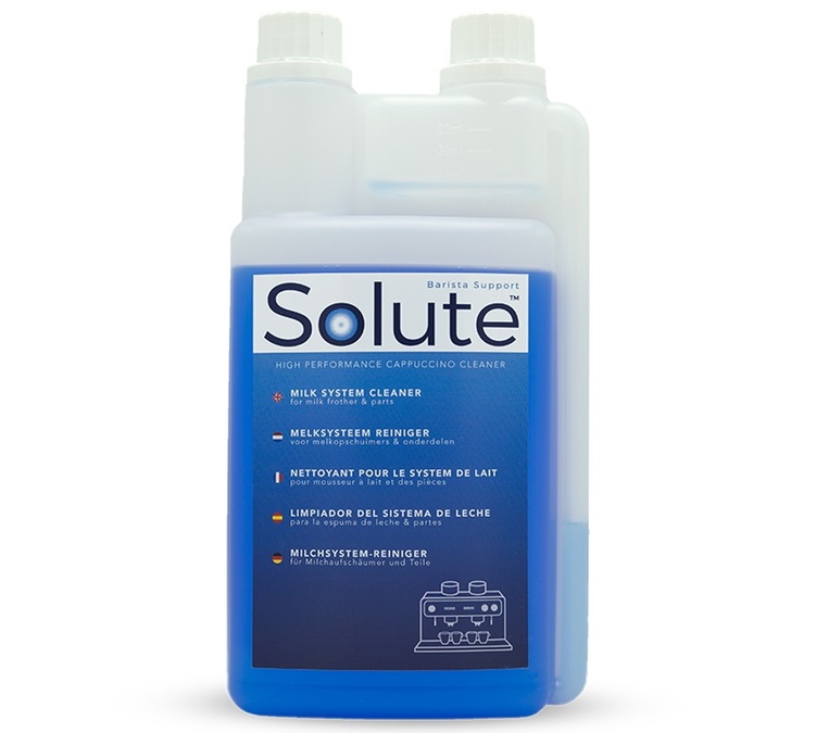 Detergente universale per sistemi di erogazione del latte Solute, 1 litro.