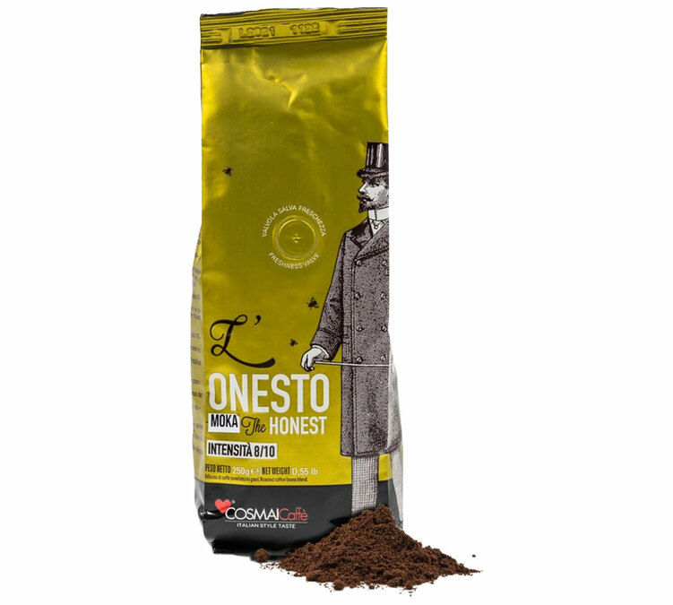 250 γρ. – Αλεσμένος καφές – The Honest Arabica/Robusta – COSMAI CAFFÈ