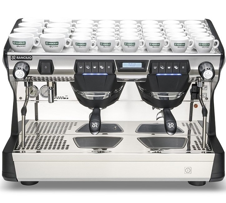 Profesjonalny ekspres do kawy Rancilio Classe 7 USB, 2 grupy, czarny.