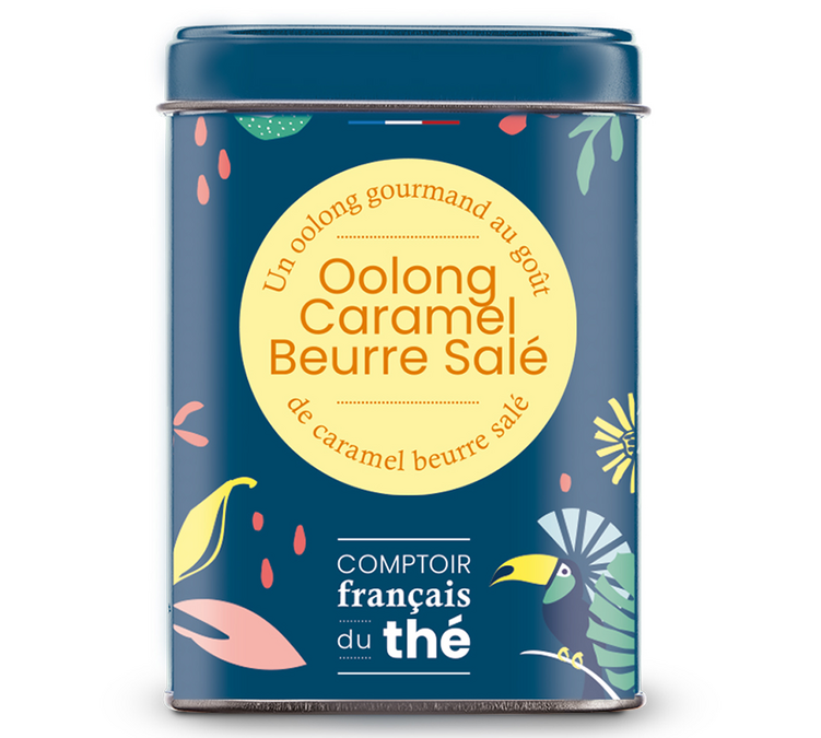 Oolong-teelaatikko, karamelli-suolavoikaramelli - 100 g, irtotee - COMPTOIR FRANÇAIS DU THÉ