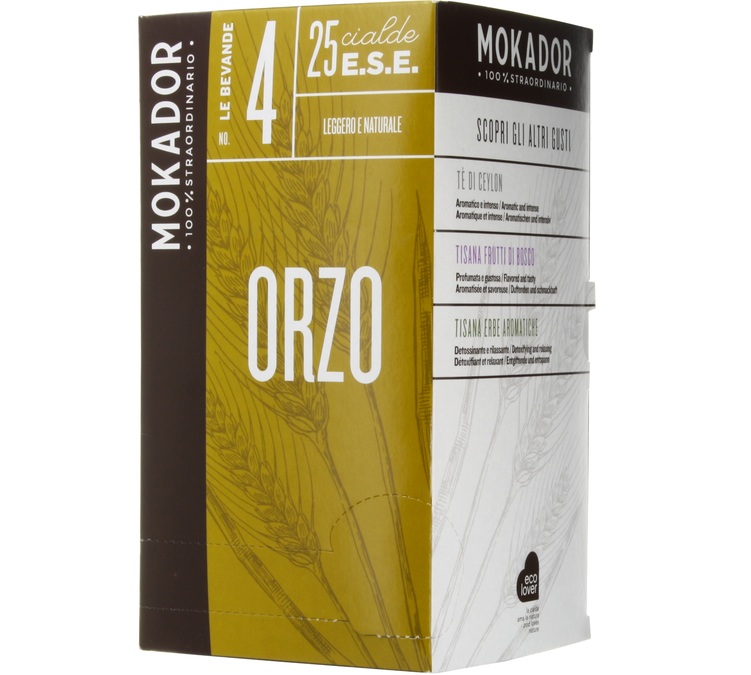 25 μερίδες καφέ σε μορφή δισκίου ESE, ποικιλία Orzo - MOKADOR CASTELLARI