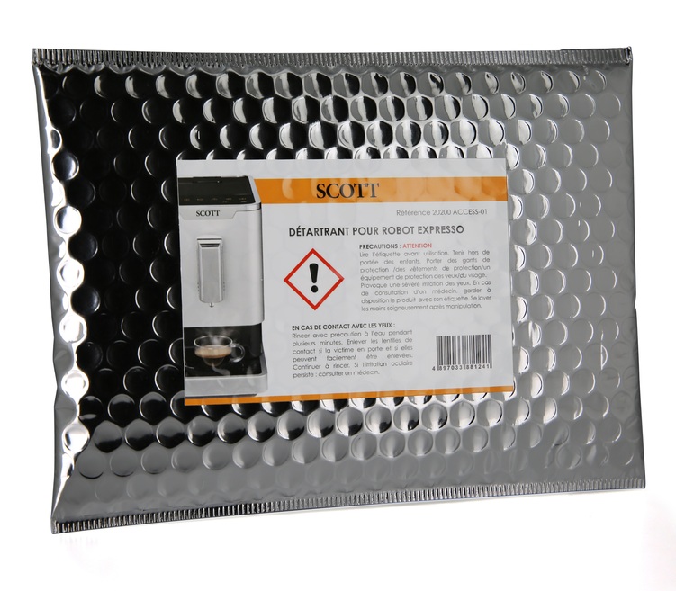 Kit de mantenimiento SCOTT: sobres descalcificantes para máquinas de café automáticas Scott.