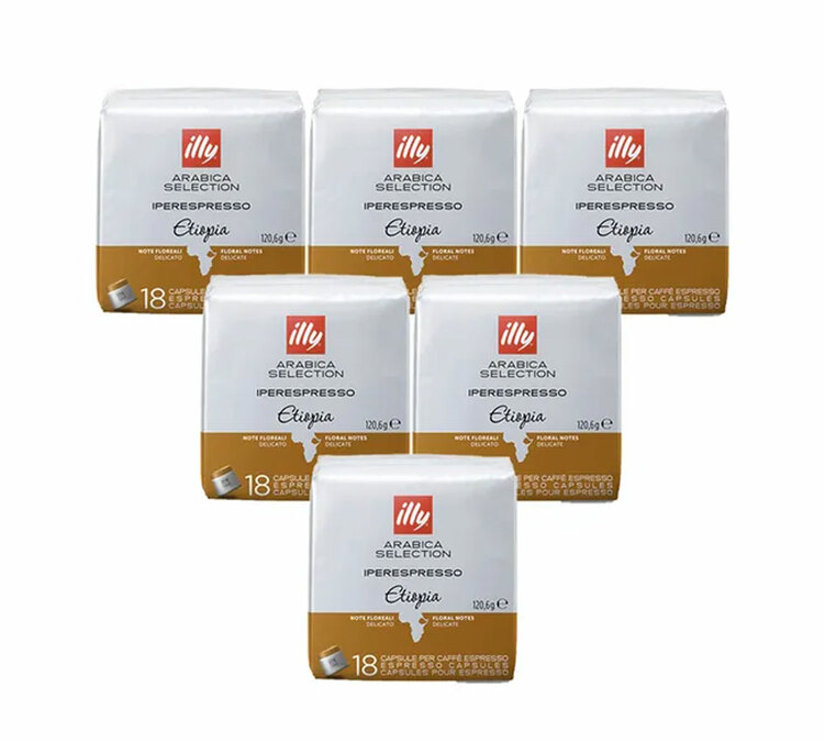 108 капсули Iperespresso, селекция Арабика, Етиопия – Illy