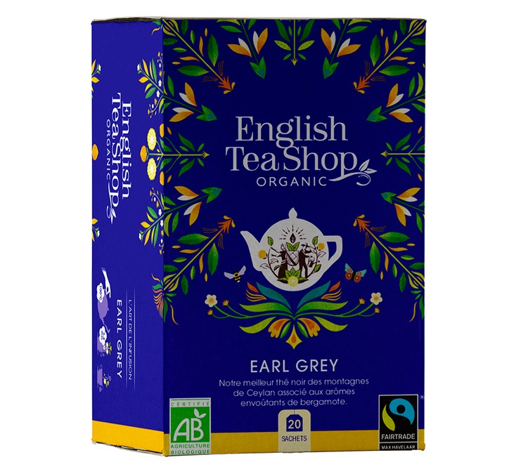 Schwarzer Tee Earl Grey, Bio & Fairtrade – 20 Teebeutel – FAIRTRADE – ENGLISH TEA SHOP
