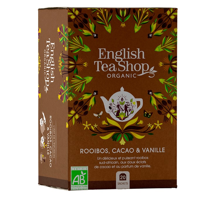 Bio-Rooibos mit Kakao und Vanille – 20 Teebeutel – ENGLISH TEA SHOP