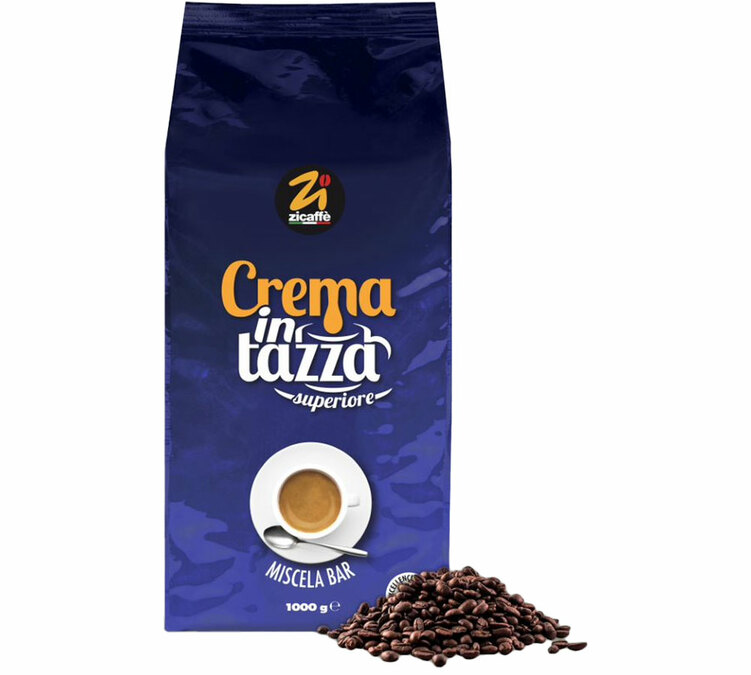 1 kg - Coffee Beans - Crema in Tazza Superior - ZICAFFÉ