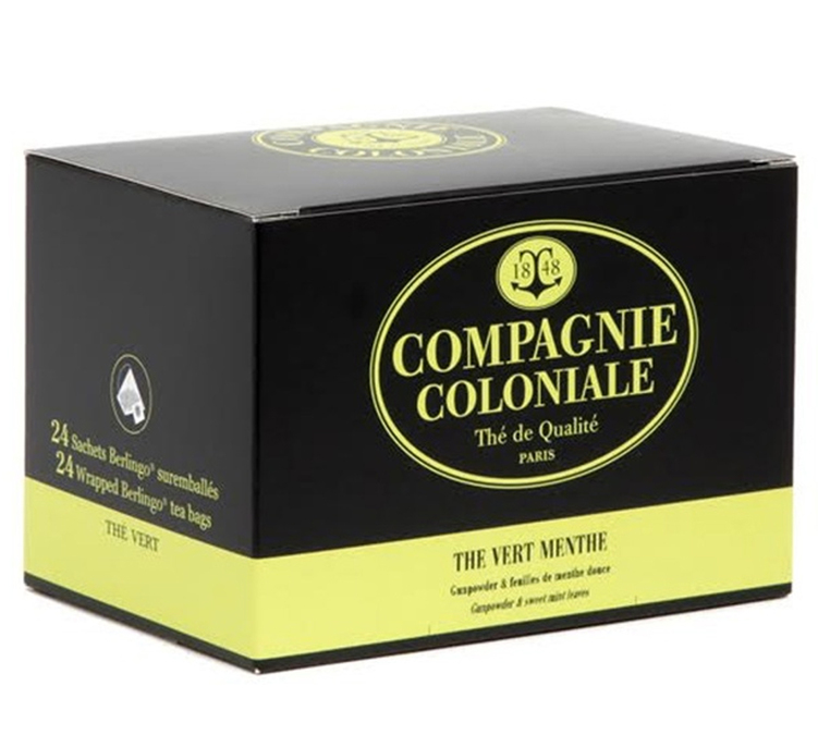 24 Berlingots pour professionnels suremballés Thé vert Menthe - COMPAGNIE & CO