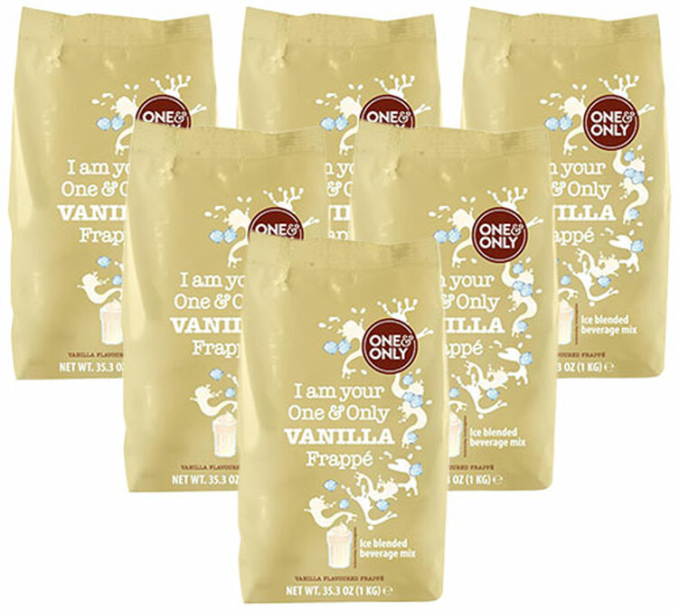 Bevanda ghiacciata al gusto di vaniglia, confezione da 6 unità da 1 kg - One & Only