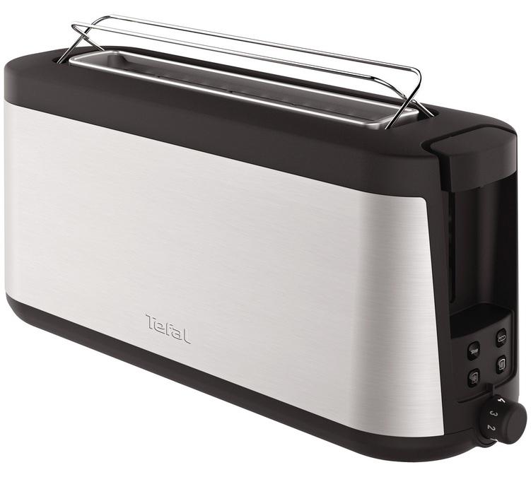 Toster Tefal TL430811 Element, długie szczeliny, czarno-szary.