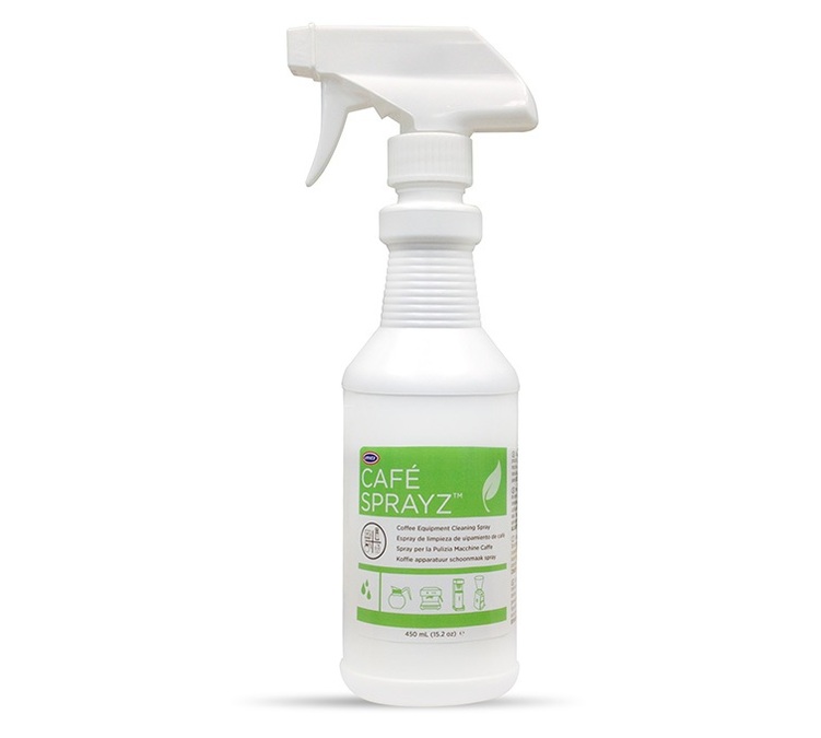 Detergente spray URNEX per macchine da caffè, 450 ml.