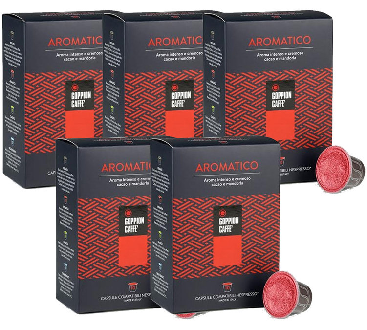 50 kapsler, kompatible med Nespresso* Original, Aromatico - GOPPION