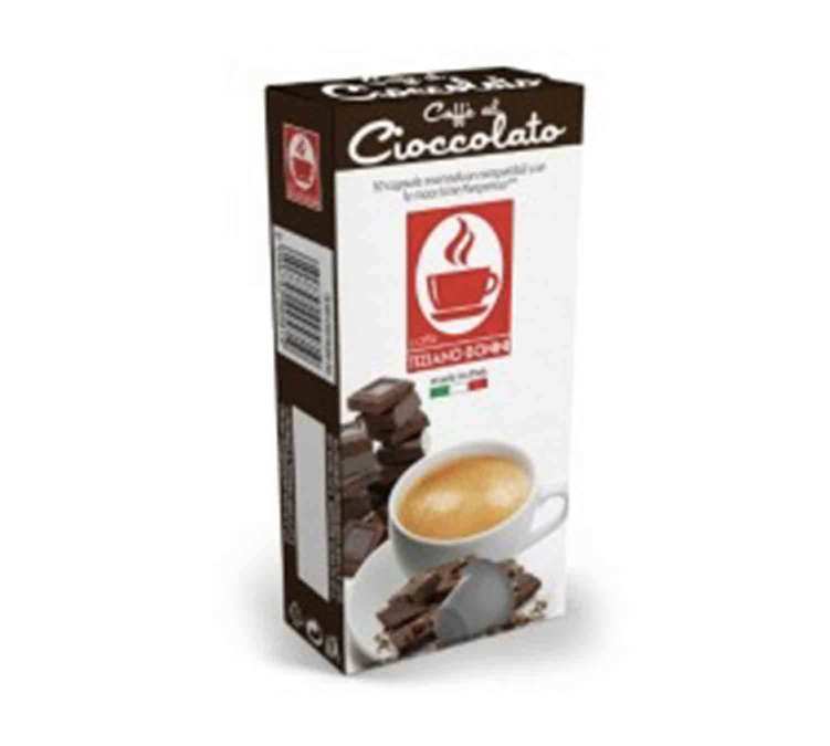 10 капсули, съвместими с Nespresso* Original, вкус „Шоколад“ – BONINI