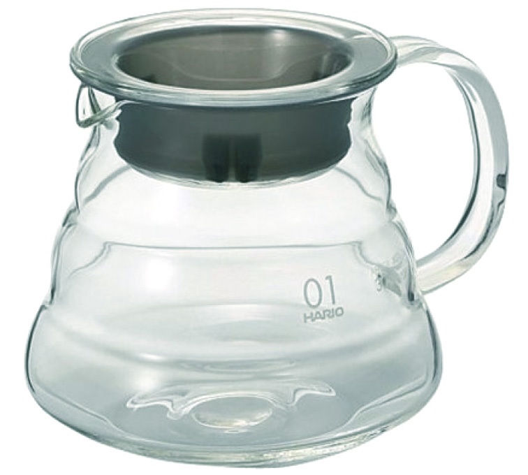 Jarra para 1 a 3 tazas - Soporte de vidrio para V60 - HARIO