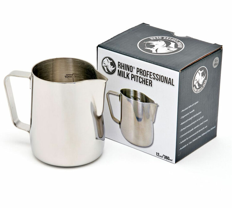 RHINO COFFEE GEAR 36 cl stainless steel graduated milk pitcher
