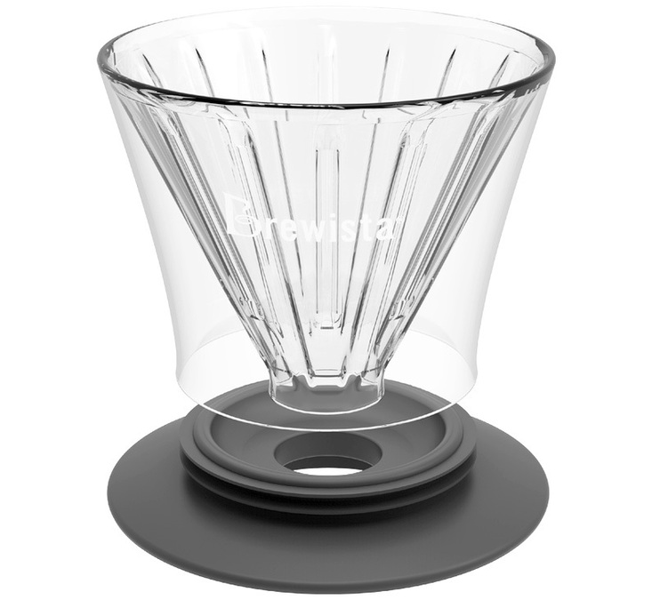 BREWISTA Smart Dripper – en glastrakter för 2–4 koppar kaffe.