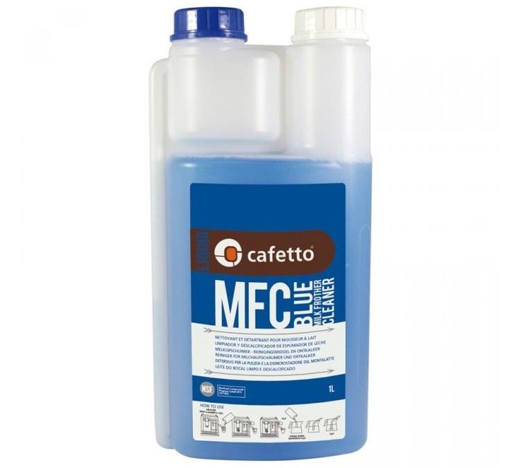 Universalus valiklis 3 in 1 – „MFC Blue“ 1 l, skirtas pieno likučiams pašalinti – „Cafetto“