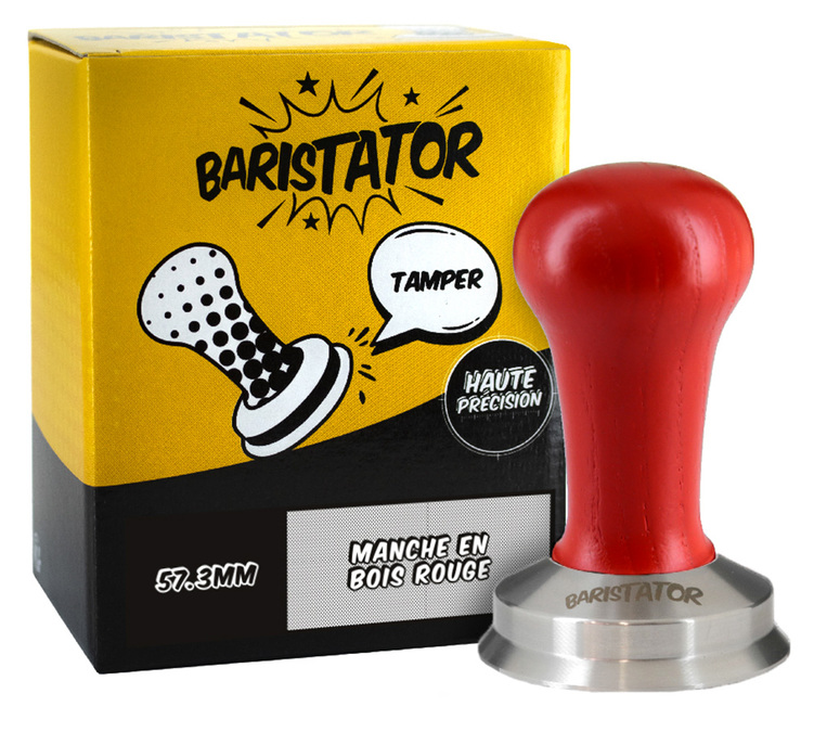 BARISTATOR 57.3mm high precision coffee tamper - Red Wood