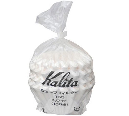 Filtros de café – KALITA – papel branco Wave 155 x 100