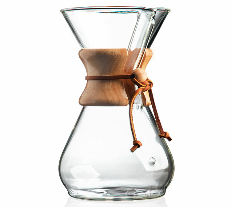 Chemex üveg kávéfőző, 8 adagos