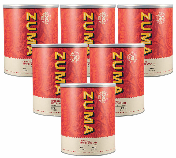 Lote 6 Chocolate caliente original - A granel, 6 paquetes de 2 kg - ZUMA