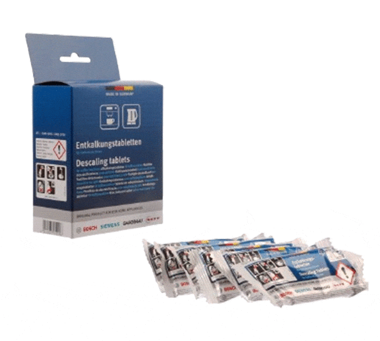 Pastiglie anticalcare 00312454 per macchina da caffè SIEMENS/BOSCH.