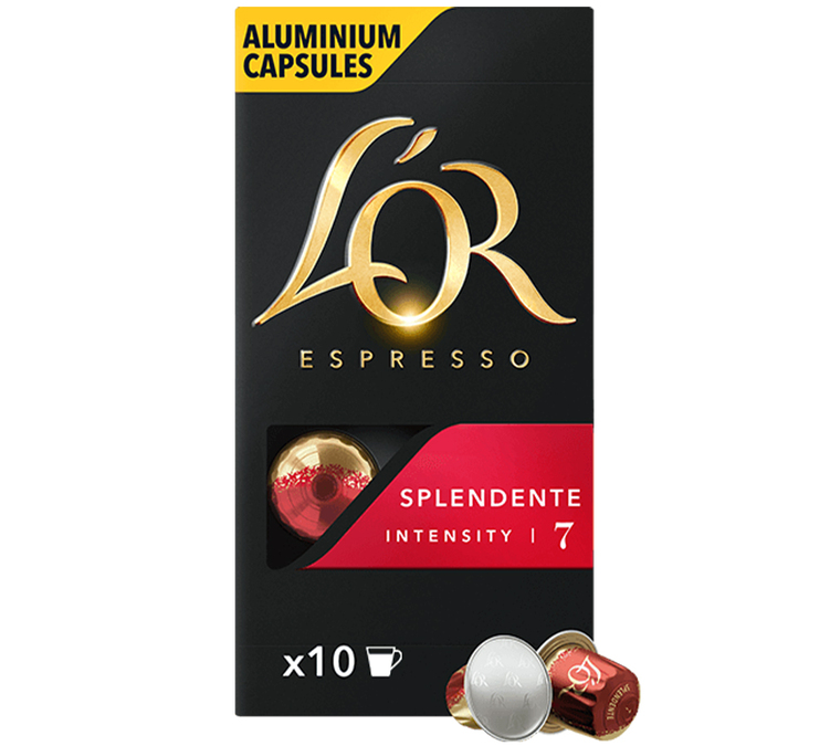10 Nespresso* Original compatible capsules Splendente - L'OR ESPRESSO