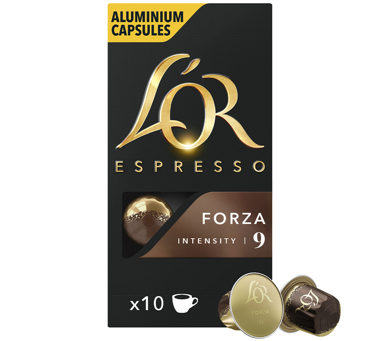 10 kompatible kapsler for Nespresso* Original, Forza - L'OR ESPRESSO