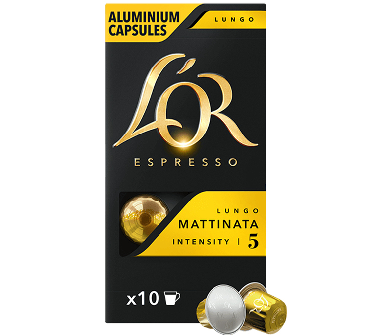 10 Kapseln, kompatibel mit Nespresso* Original Lungo Mattinata - L'OR ESPRESSO