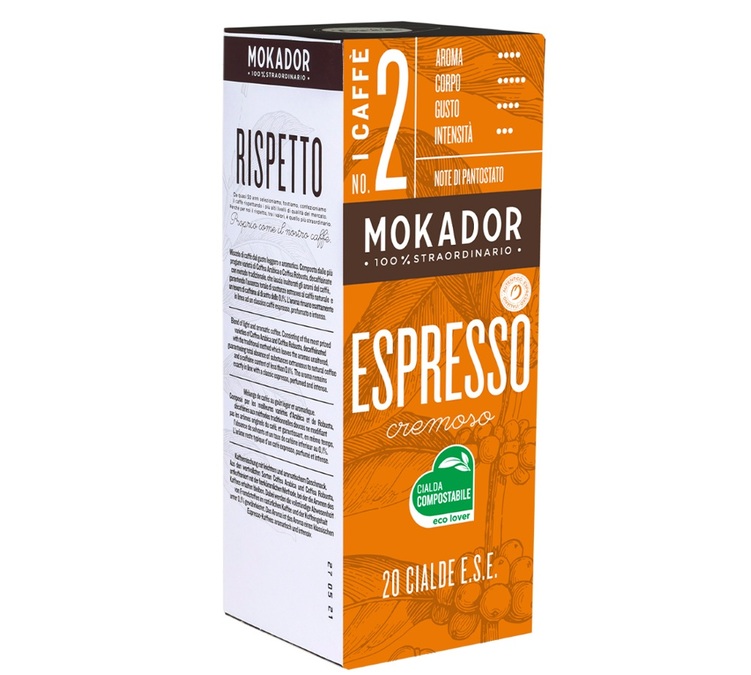 20 cápsulas ESE Cremoso – MOKADOR CASTELLARI