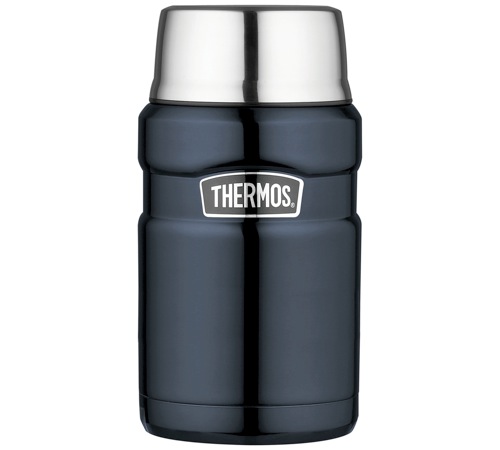 Contenitore termico in acciaio inox Thermos King, colore blu notte, capacità 71 cl - Thermos