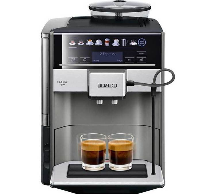 Espresso aparat Siemens EQ.6+ S500 TE655203RW, nehrđajući čelik.