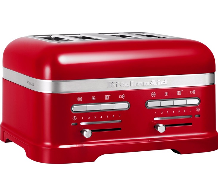 Tostapane KitchenAid 5KMT4205ECA Artisan, colore rosso «Mela d’amore» - 4 fessure