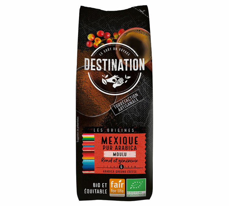 250 g - Café moído - México 100% Arábica Biológico - DESTINATION