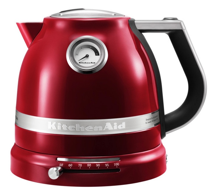 KitchenAid waterkoker met instelbare temperatuur, 5KEK1522ECA, Appelrood, 1,5 liter.