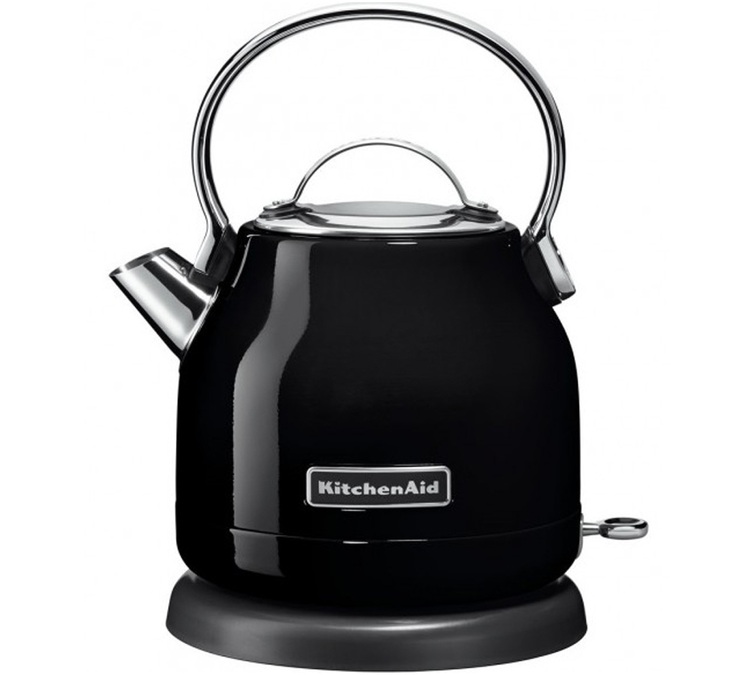 KitchenAid vannkoker, svart – Onyx – 1,25 liter + gave tilbud