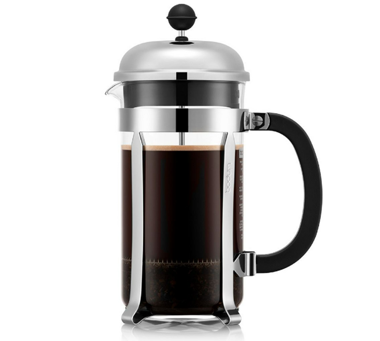 Caffettiera a stantuffo Chambord in acciaio inox - 8 tazze (1 litro) - BODUM