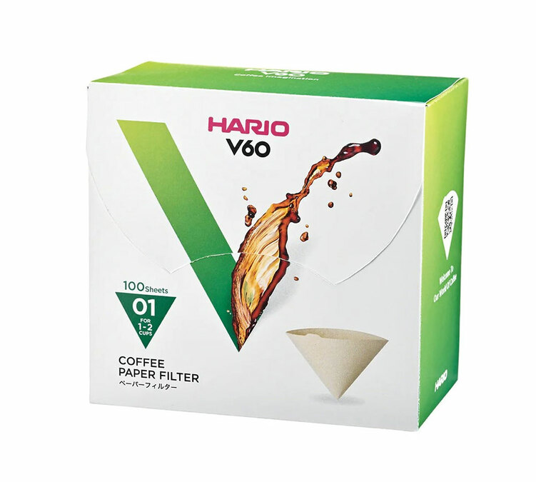 Koffiefilters – voor V60-filterhouder, 1/2 kopje, 100 stuks – HARIO