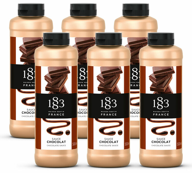 Lot de 6 Sauces 1883 Routin Chocolat - 6x500ml