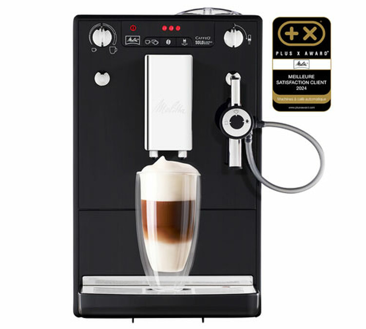 Cafetera automática Melitta Caffeo Solo Perfect Milk, modelo Noir E 957-101.