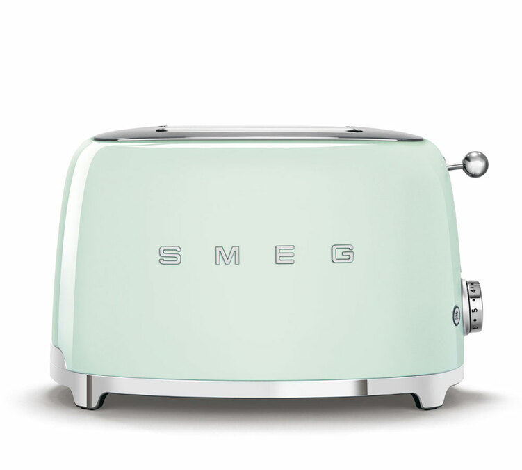 Тостер TSF01PGEU, за 2 парчета хлеба, тиркизна боја - SMEG.
