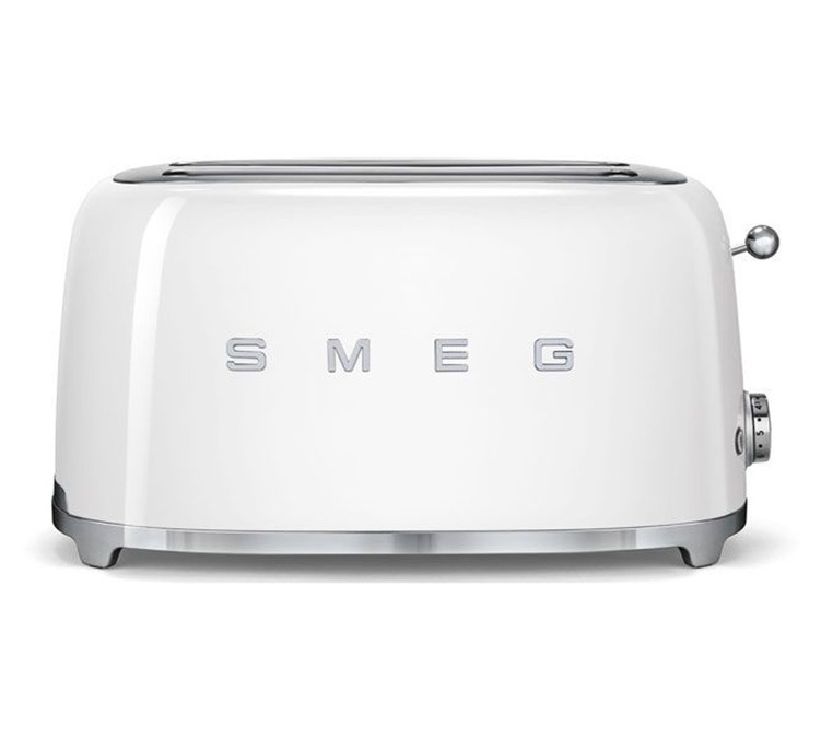 Brödrost TSF02WHEU, för 4 skivor, vit – SMEG