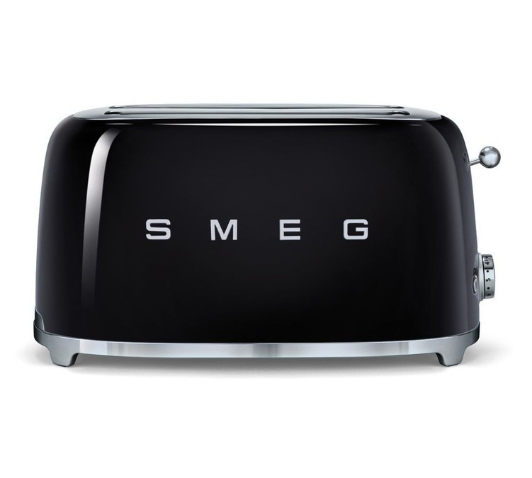 TSF02BLEU 4-Slice Toaster Black - SMEG