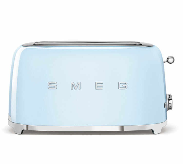 Τοστιέρα TSF02PBEU, 4 θέσεις, γαλάζιο χρώμα - SMEG