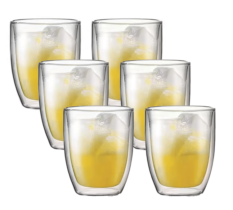 6 stycken glas med dubbla väggar, Bistro-modell, 45 cl – BODUM