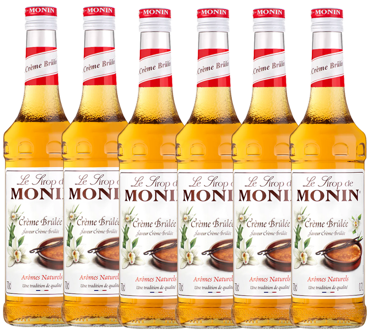 6 x Xarope Monin - Crème Brûlée - 70 cl