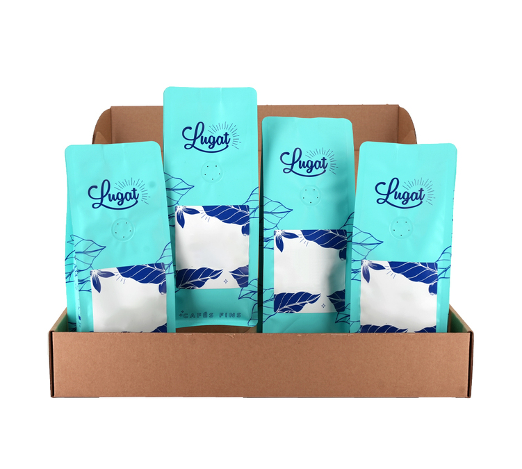 4 x 250 g - Koffiebonen - Proefpakket - LUGAT