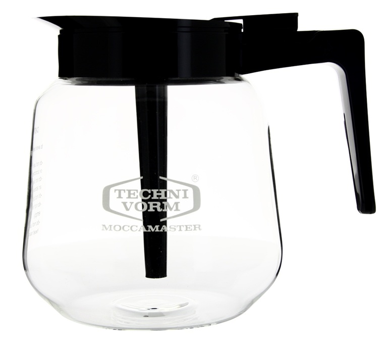 MOCCAMASTER professional black conical glass carafe - for Moccaserver filter coffee maker - 1.8 L